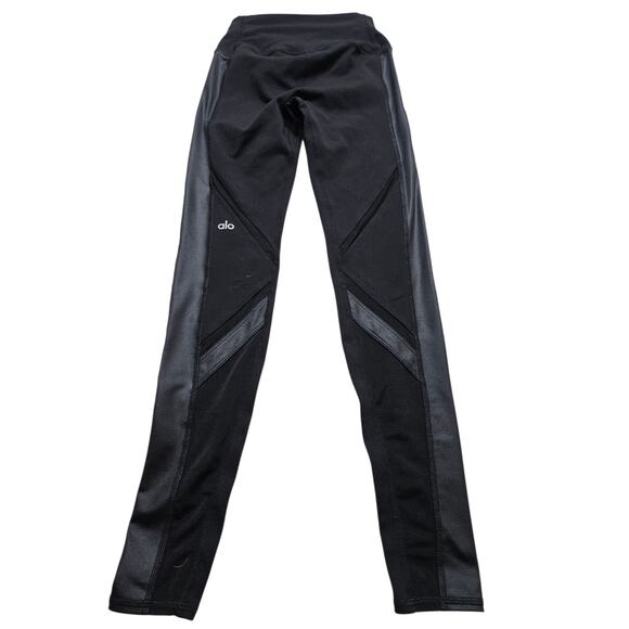 Alo Yoga womens Epic mesh high waist black leggings size XS - Picture 5 of 10